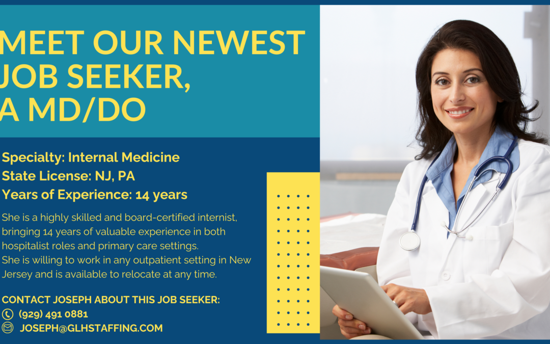 Meet an Experienced MD/DO Ready to Join Your Team