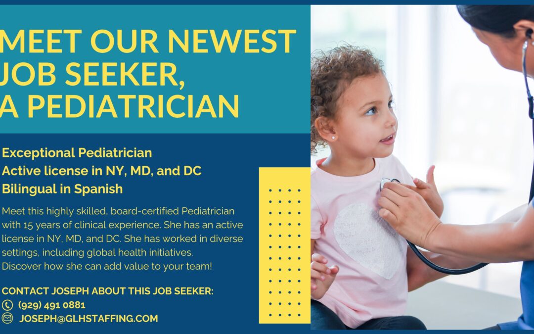 Meet an Experienced & Board-Certified Pediatrician Ready to Join Your Team