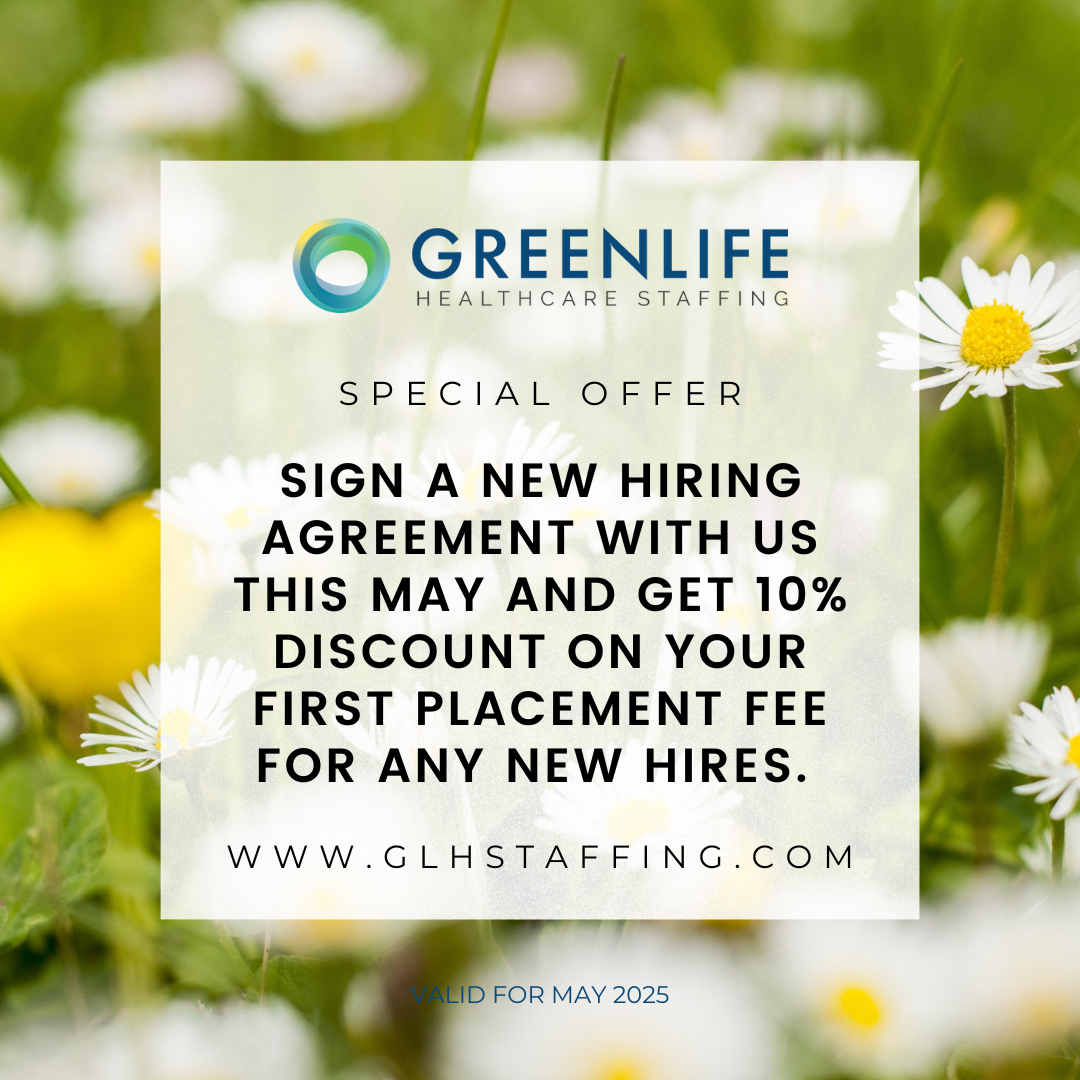 Sign a new hiring agreement with us this May and get 10% discount on your first placement fee for any new hires.